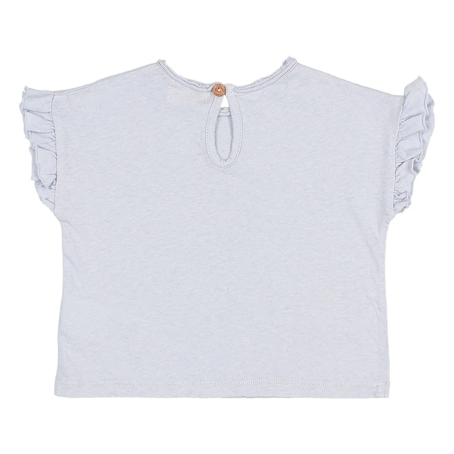 T-shirt Volants Lin Bébé | Bleu pâle- Image produit n°1