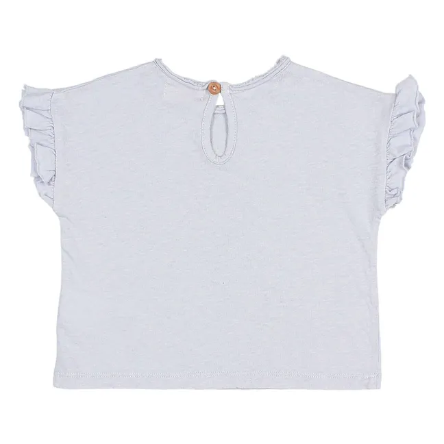 T-shirt Volants Lin Bébé | Bleu pâle