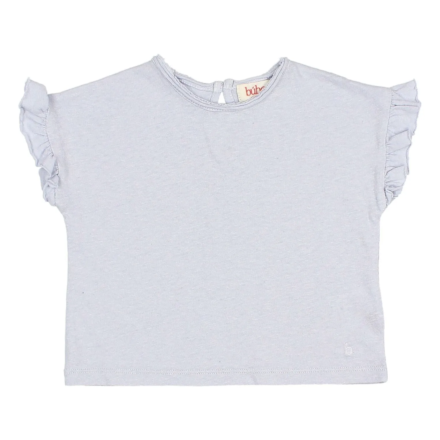 T-shirt Volants Lin Bébé | Bleu pâle- Image produit n°0