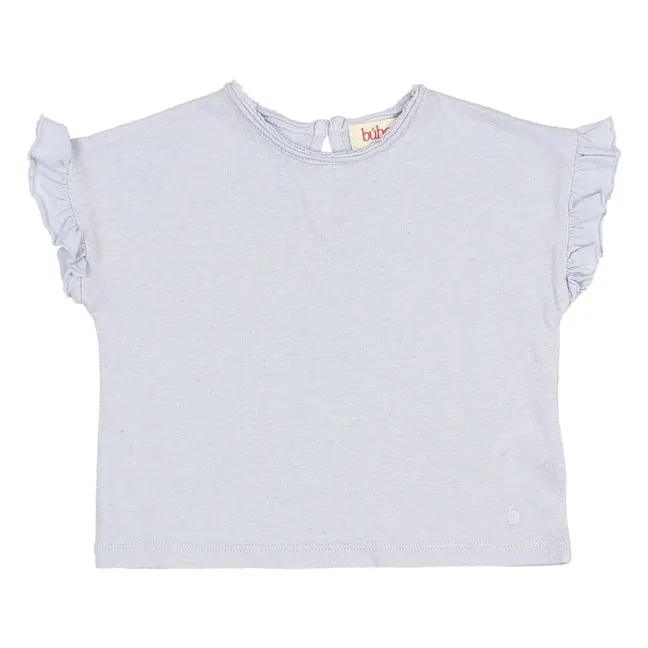 T-shirt Volants Lin Bébé | Bleu pâle