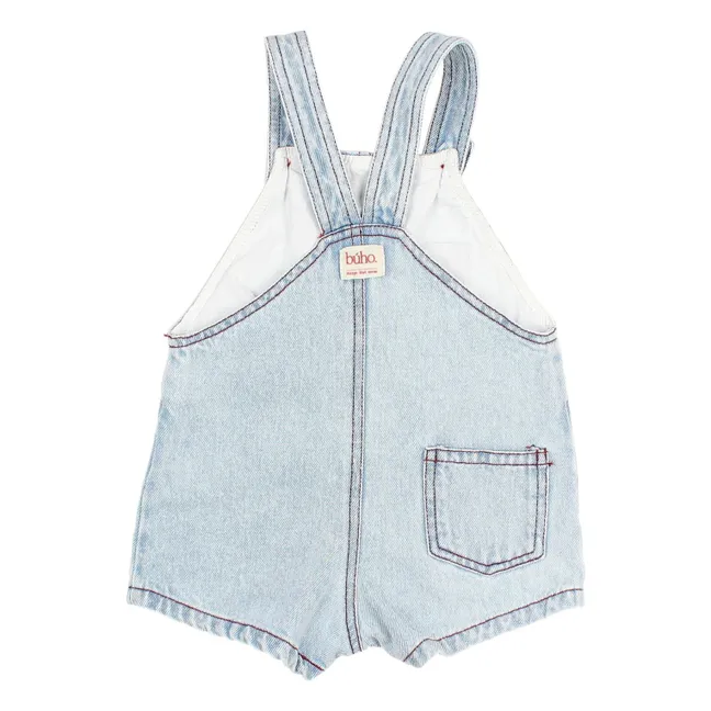 Combishort Délavée Poche | Bleu Clair
