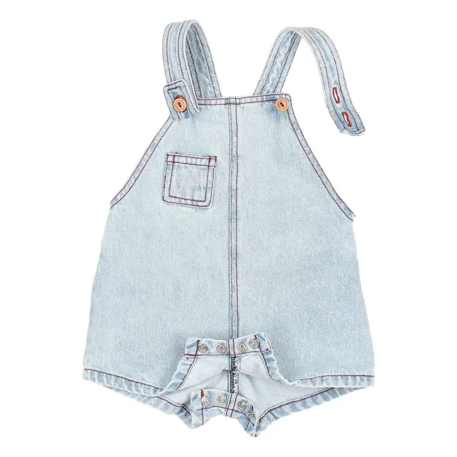 Combishort Délavée Poche | Bleu Clair