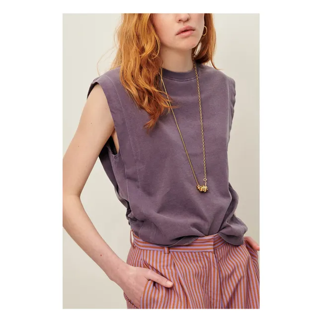 Camiseta de algodón Orlando | Violeta