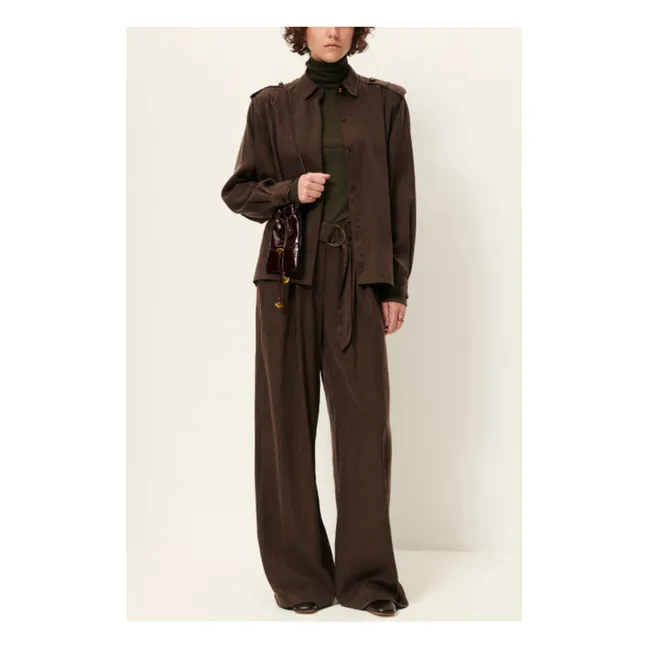 Camicia a righe Ginnie | Marrone