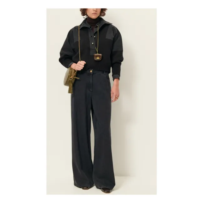 Jersey de lana merina Wysael | Negro