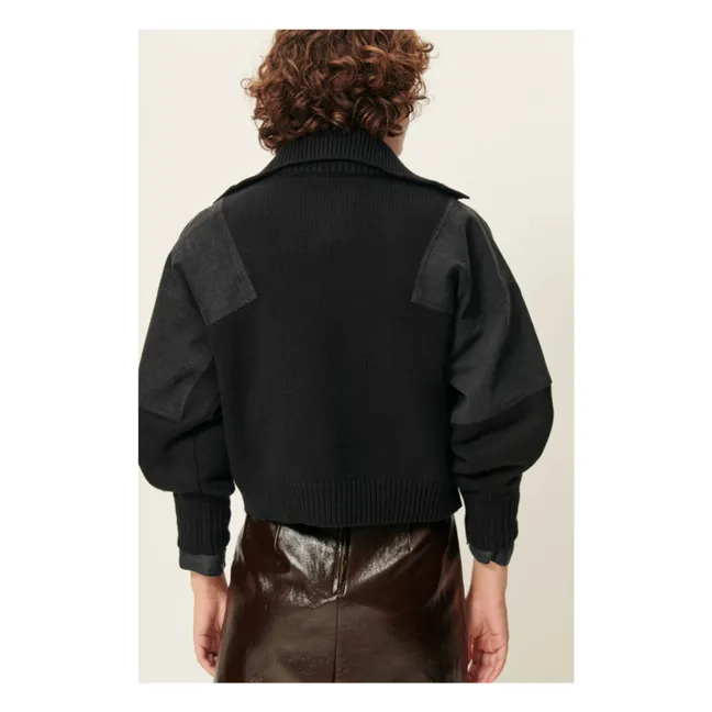 Pull Wysael Laine Mérinos | Noir