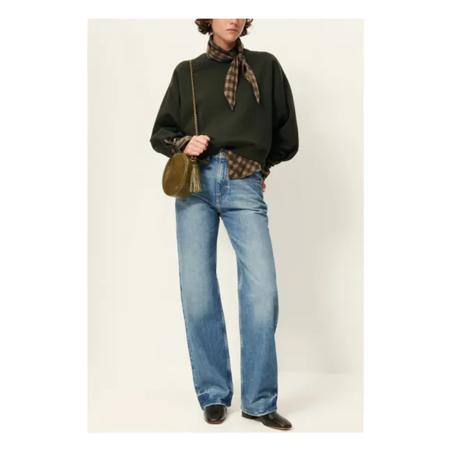 Sweat Yuki Métallisé | Vert foncé