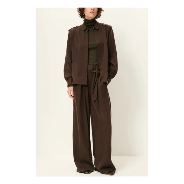 Pantaloni a righe Rim C | Marrone