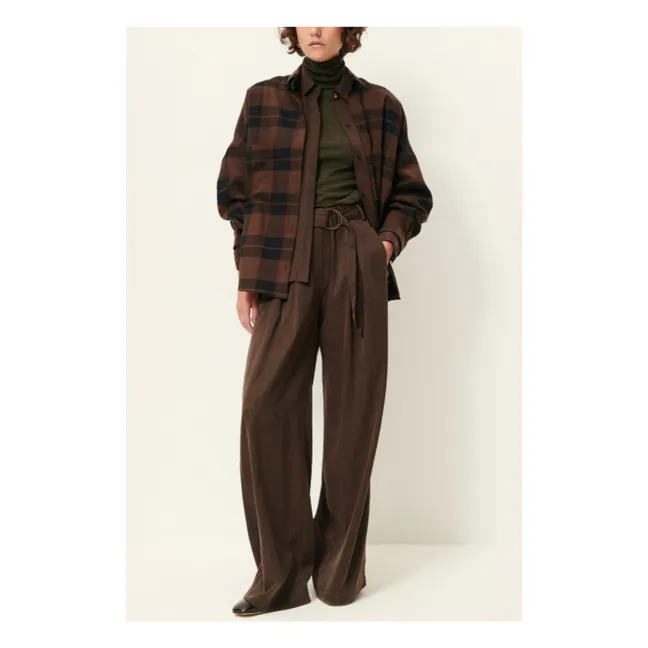 Rim C Striped Pants | Brown