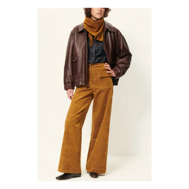 Pantalon Manhastreet Velours Côtelé | Bronze