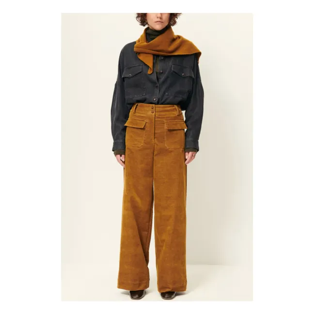 Pantalon Manhastreet Velours Côtelé | Bronze