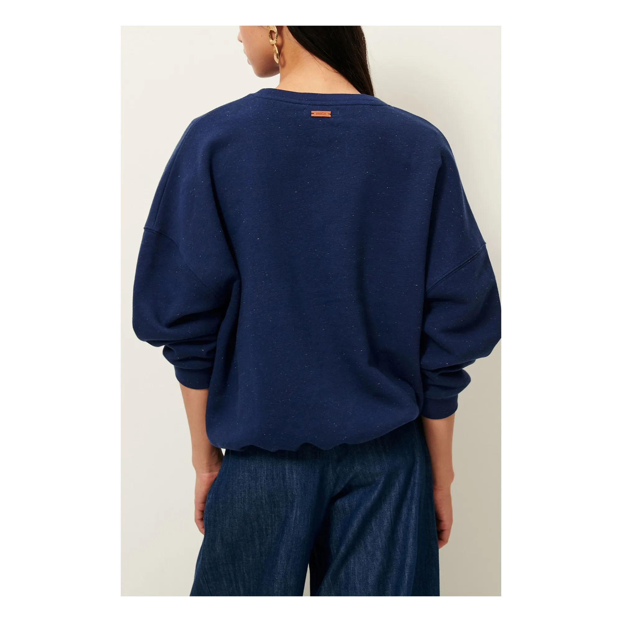 Sweat Coton Chebbi | Bleu marine- Image produit n°3