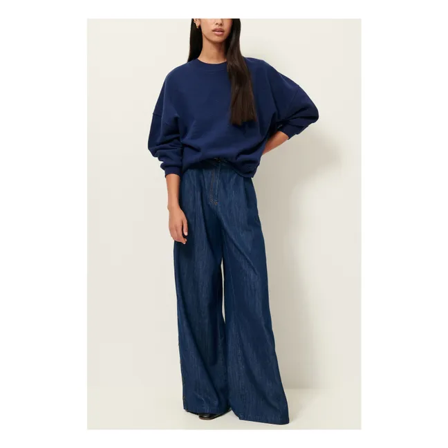 Felpa in cotone Chebbi | Blu marino