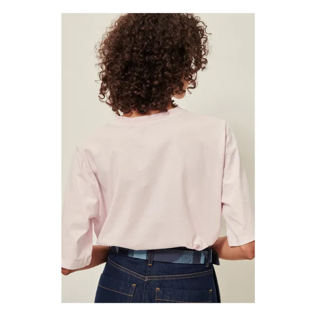 Sergio Cotton T-shirt | Pale Pink