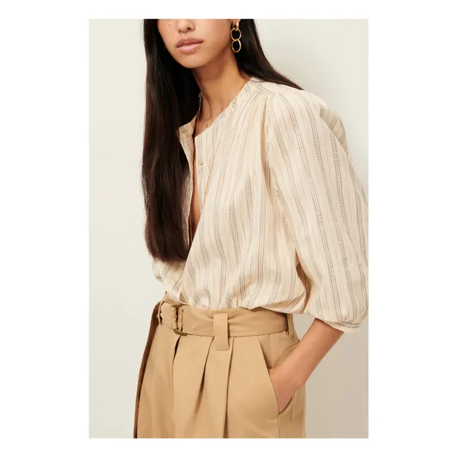 Blusa A View Rayas | Azul Cielo