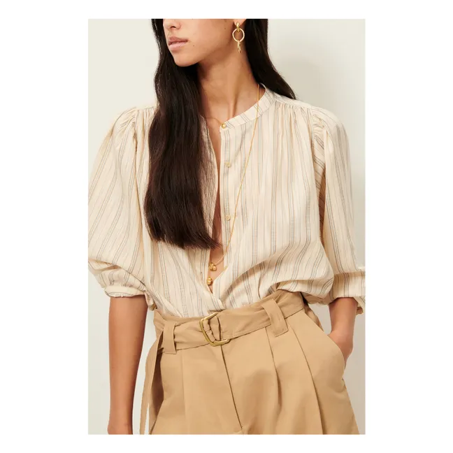 Blouse A View Stripes | Light blue