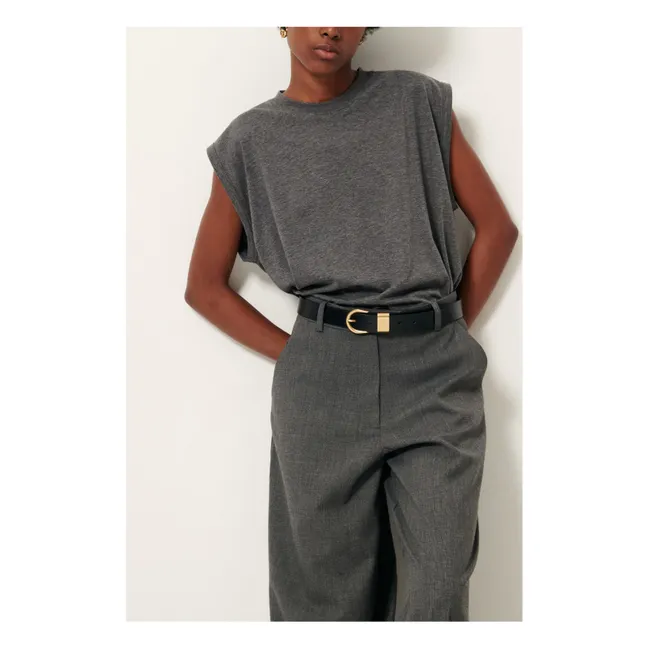 Miloa Leather Belt | Black