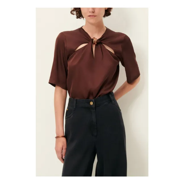 Blouse Amaya | Marron