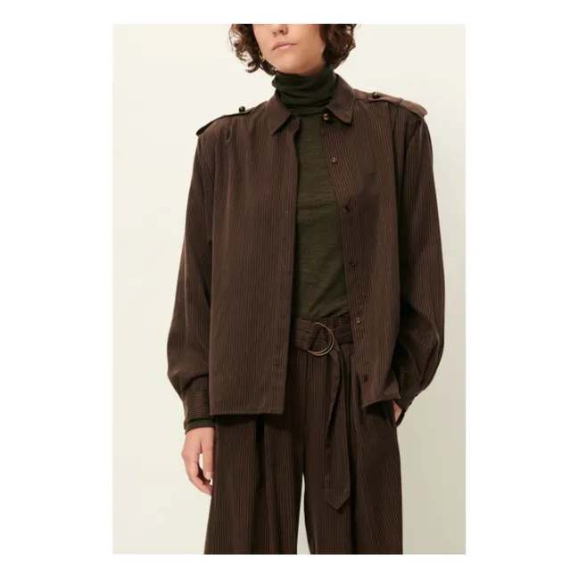 Camicia a righe Ginnie | Marrone