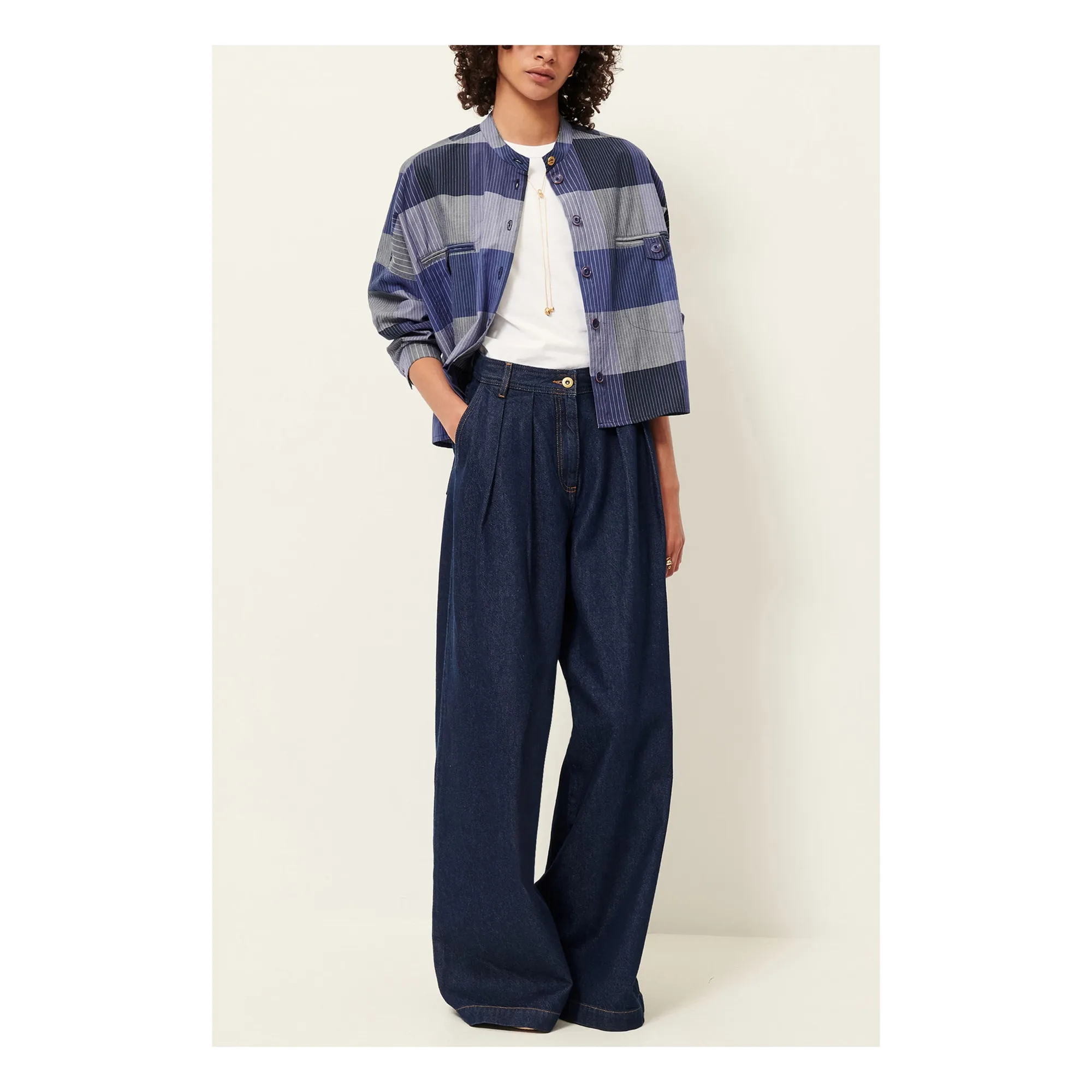 Chemise Coton Orregia | Bleu- Image produit n°3