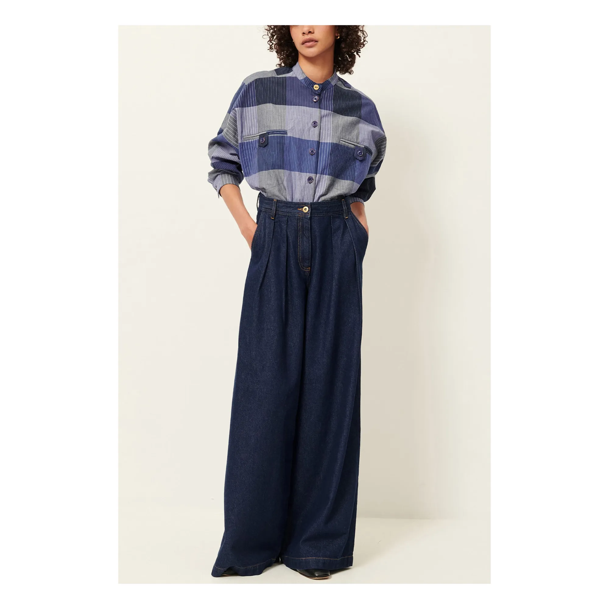 Chemise Coton Orregia | Bleu- Image produit n°2