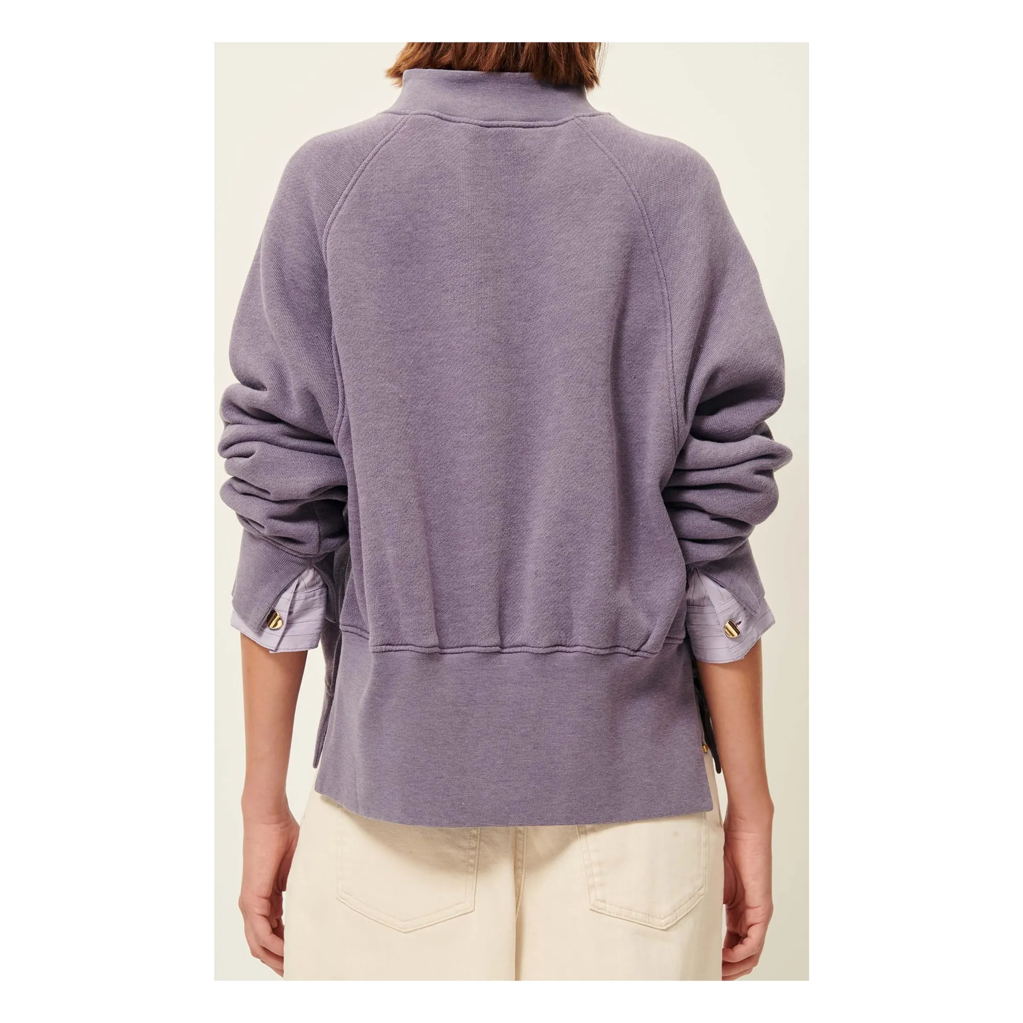 Sweat Coton Oliveira | Violet- Image produit n°5