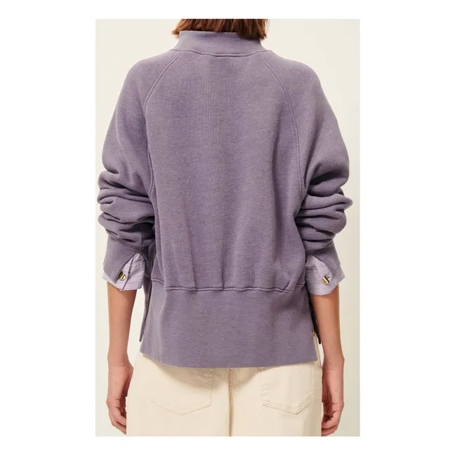Oliveira Cotton Sweatshirt | Purple