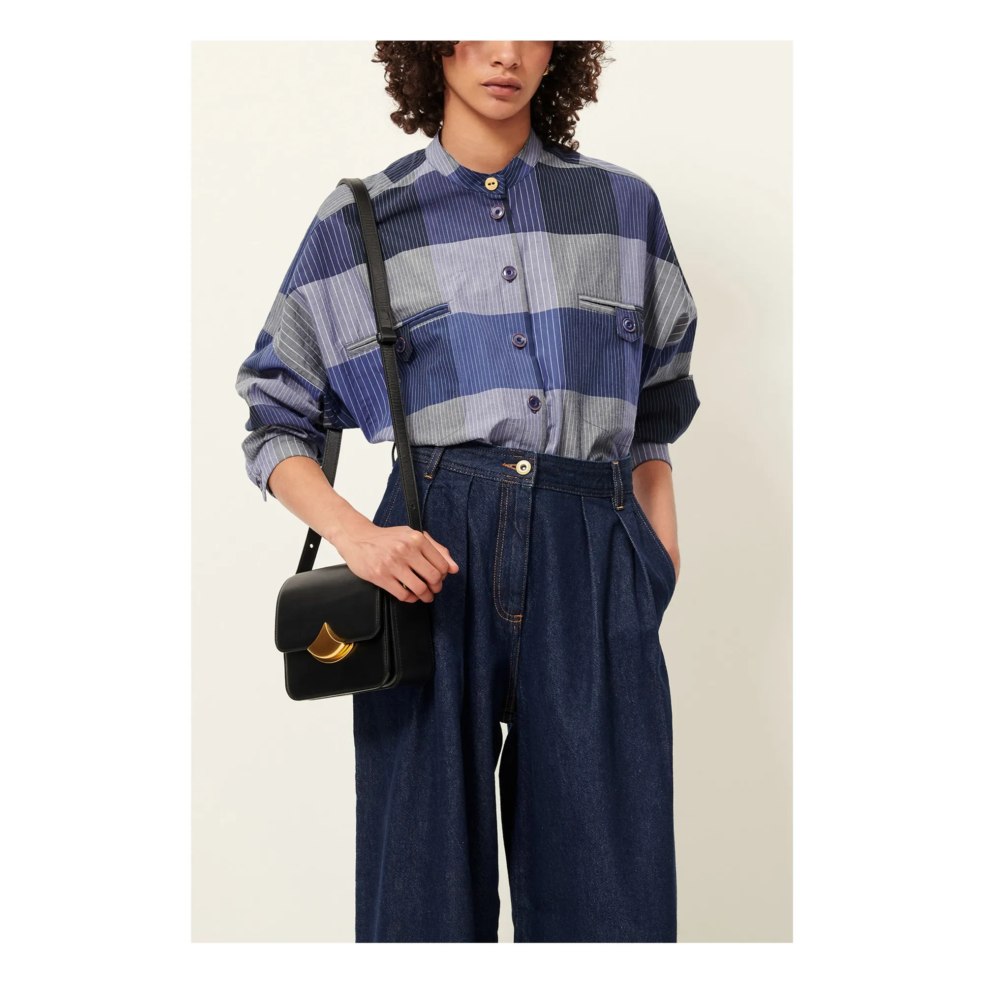 Chemise Coton Orregia | Bleu- Image produit n°1