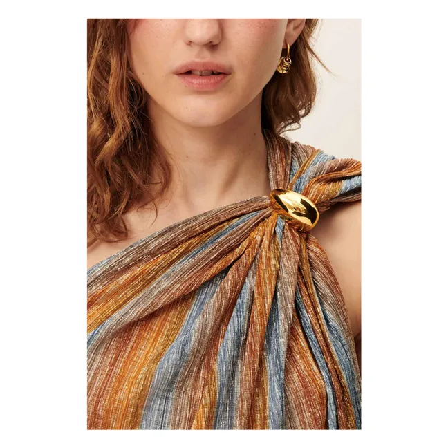 Luzio Top metalizado | Azul