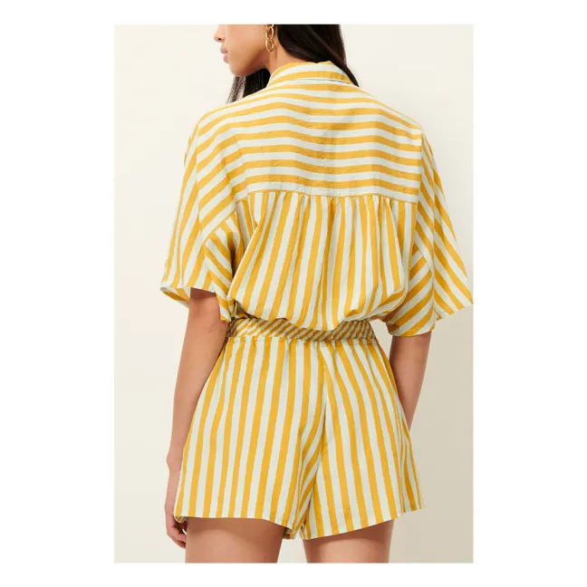 Lido Stripes Shirt | Yellow