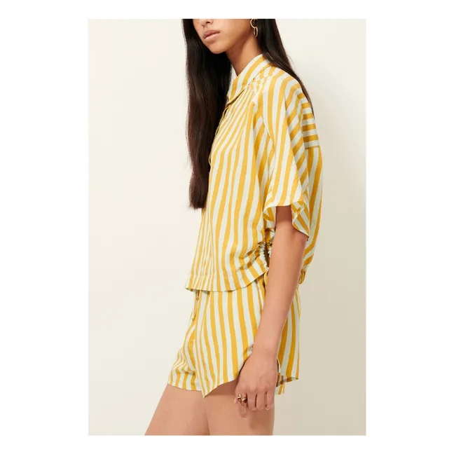 Lido Stripes Shirt | Yellow