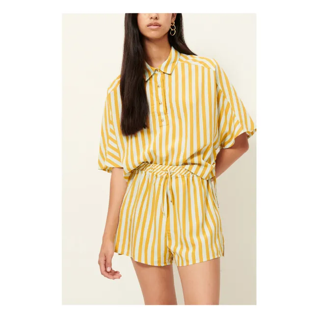 Lido Stripes Shirt | Yellow