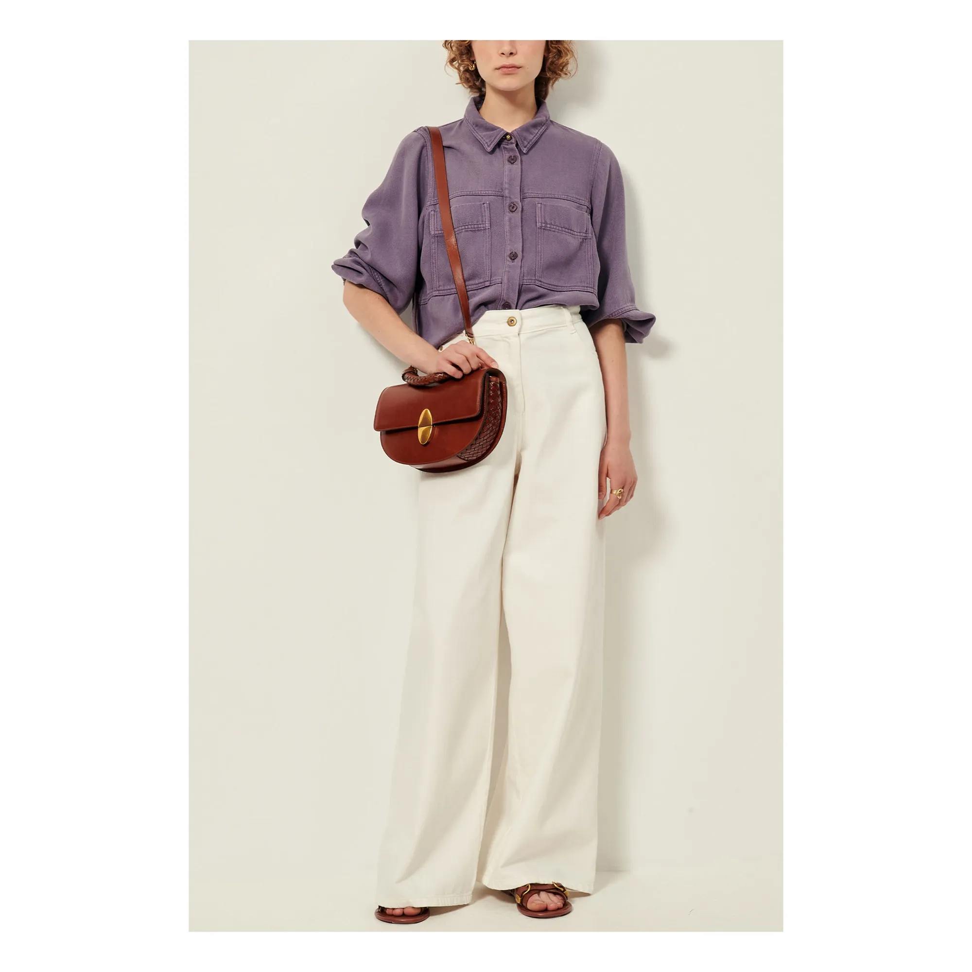 Surchemise Leone | Violet- Image produit n°2