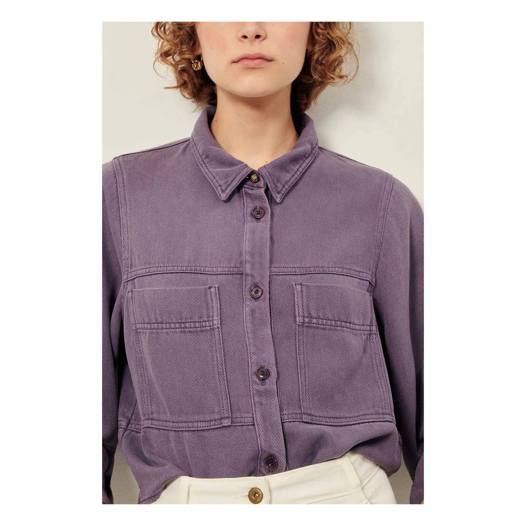 Surchemise Leone | Violet- Image produit n°3