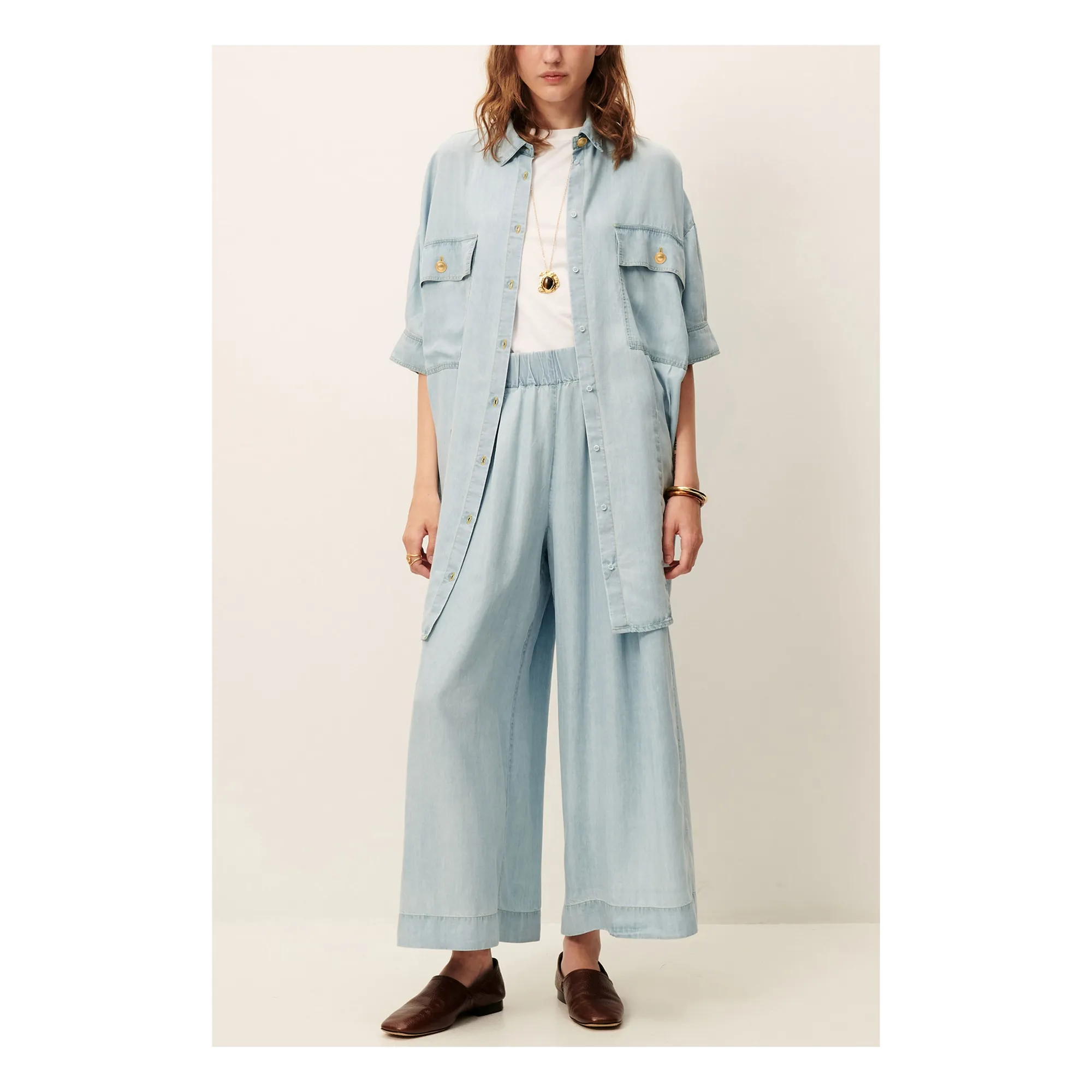 Pantalon Islanim | Bleu ciel- Image produit n°2