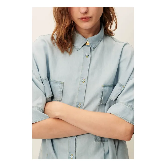 Fresqua Denim Dress | Light blue
