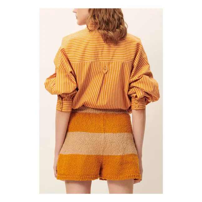 Robe Rayures Coton Fontella | Orange