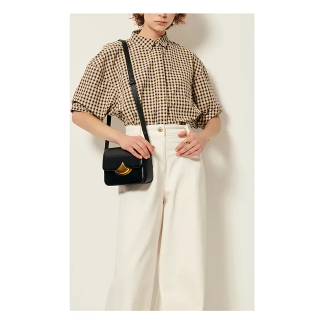 Chemise Carreaux Coton Florentina | Sable