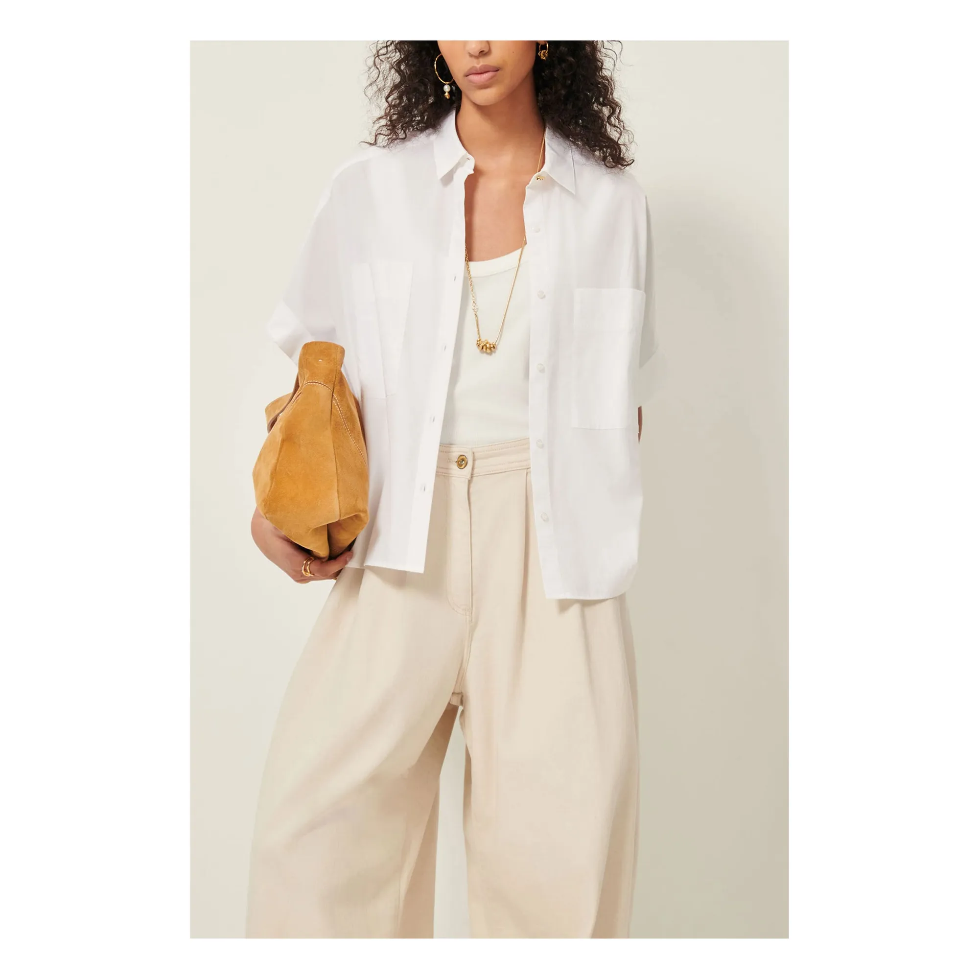 Chemise Coton Dellord | Blanc- Image produit n°1