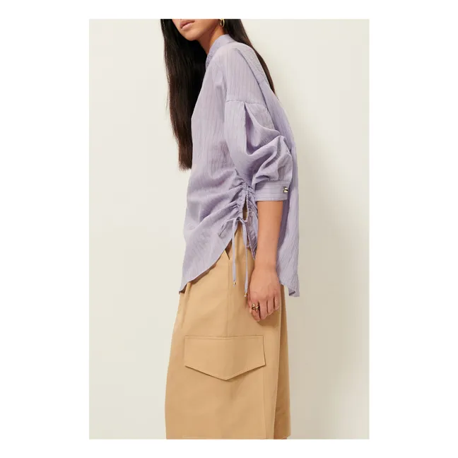 Danie Stripes Shirt | Lilac
