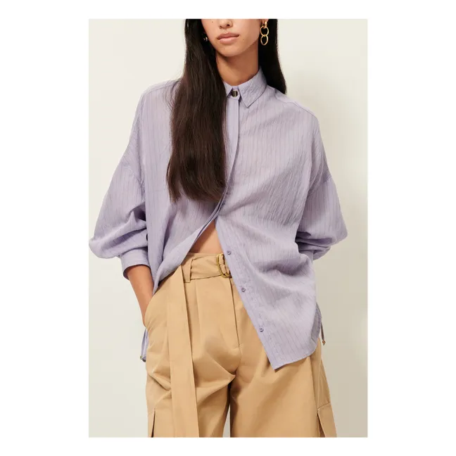 Chemise Rayures Danie | 	Lilas