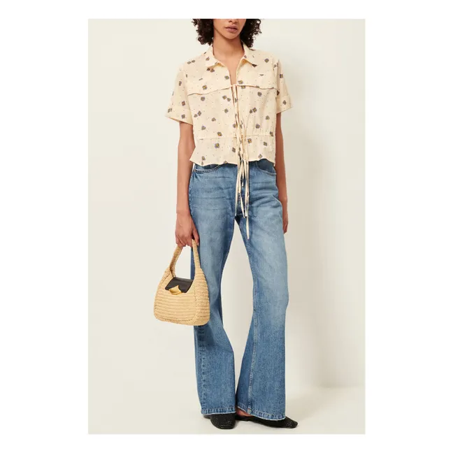 Blusa chiavari de algodón | Crema