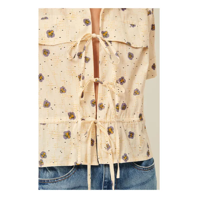 Blusa chiavari de algodón | Crema