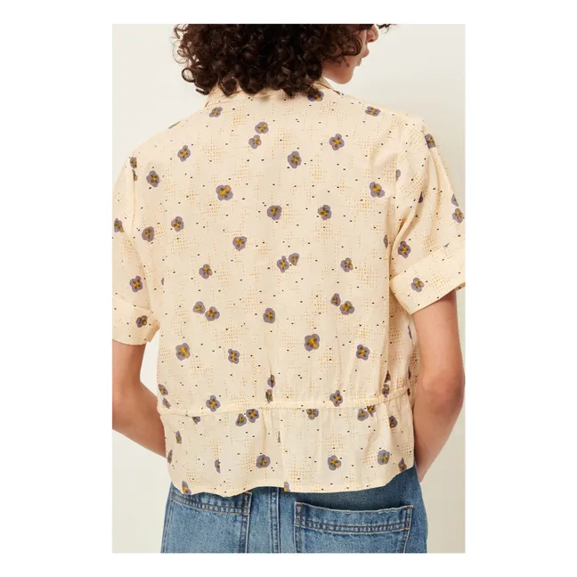 Blusa chiavari de algodón | Crema