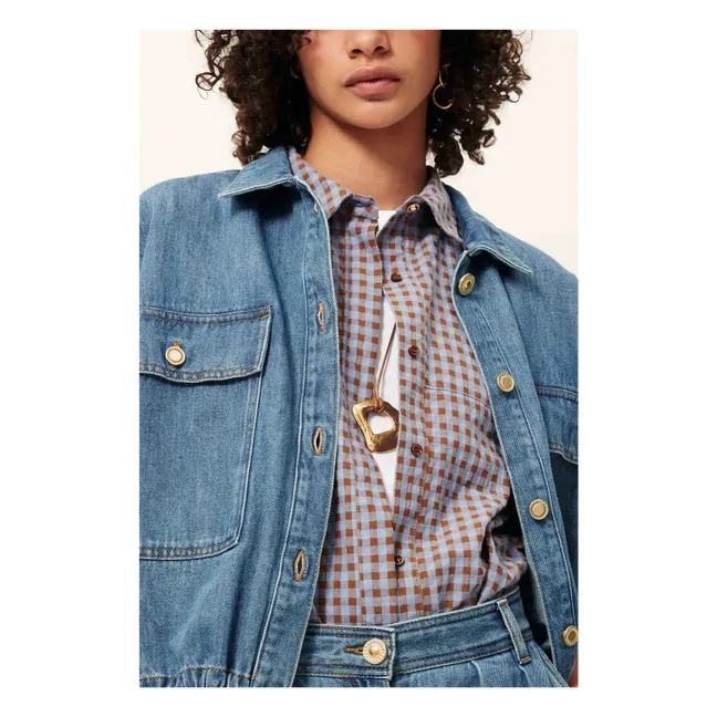 Cazanim Cotton Jacket | Blue