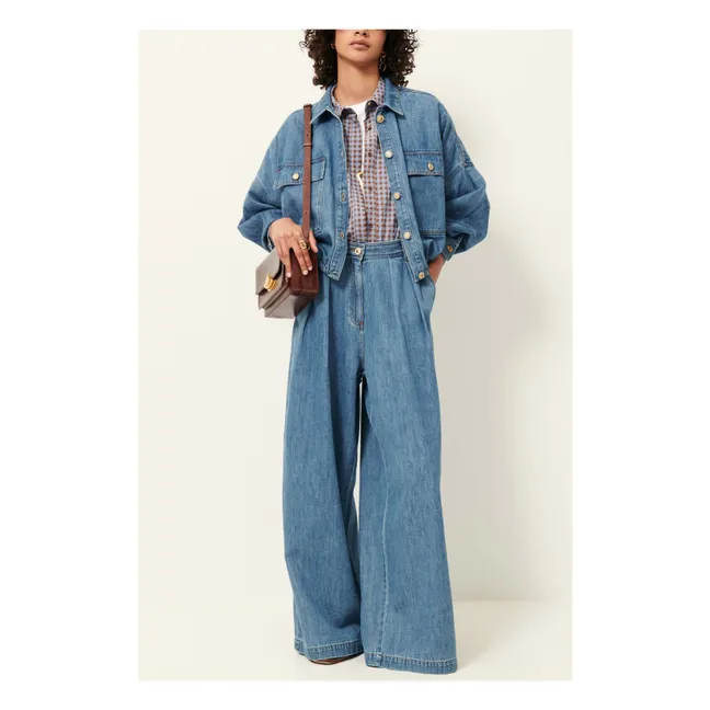 Cazanim Cotton Jacket | Blue