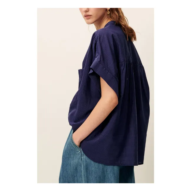 Camille blouse | Navy blue