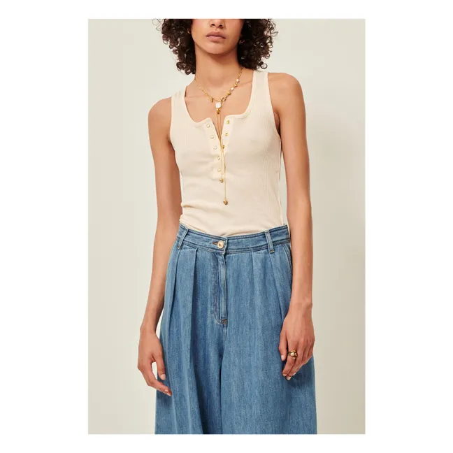 Camargo tank top | Ecru