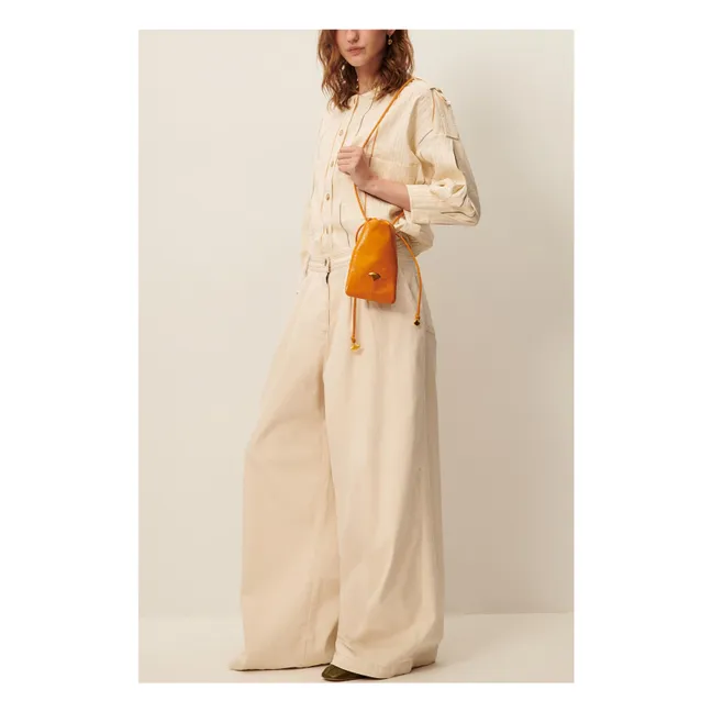 Chaqueta Calancas de algodón y lino | Crema