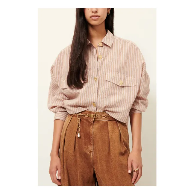 Chemise Rayures Balanca | Bois de rose